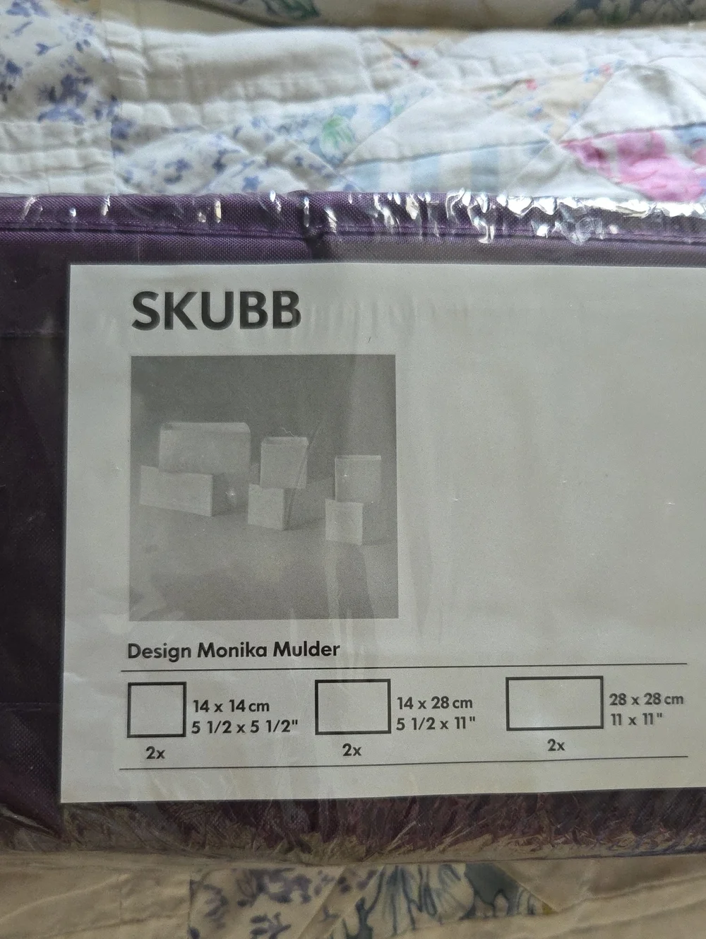 IKEA Branded Packaging with Black and Purple Accents